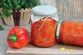 Лечо з помідорів, цибулі, перцю і моркви