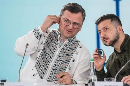 Дмитро Кулеба та Володимир Зеленський