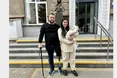 У Львові ветеран, який втратив ногу на війні, став батьком