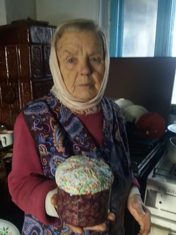 Ще минулого Великодня Агафія Степанівна пригощала мене пасочкою... Фото автора.