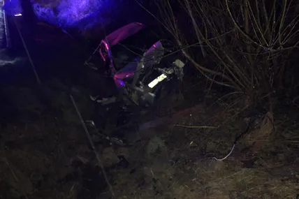 Водій автомобіля «Тойота Авенсіс», 58-річний львів’янин, не впорався з керуванням та з’їхав у кювет. Фото: Поліція Львівської області