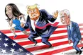 Гарріс і Трамп ідуть «ніздря в ніздрю»