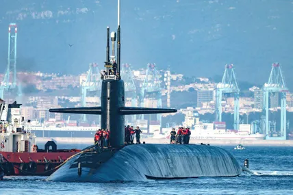 Атомна субмарина USS Rhode Island з ракетами Trident II. Фото із мережі