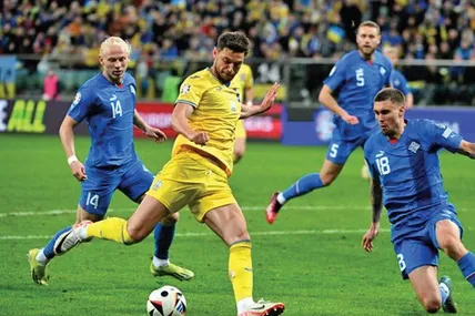 У плей-оф за вихід на Євро-2024 Україна Ісландію перемогла (2:1). Але яким же складним був той поєдинок... Фото football.ua