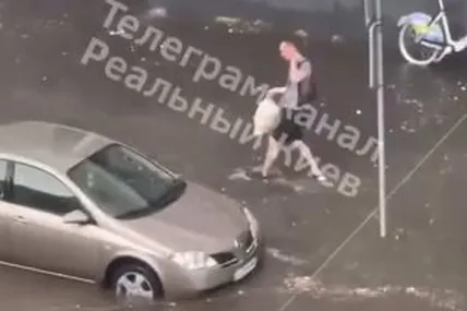 Злива. Фото: Реальний Київ