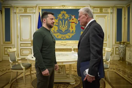 Президент Володимир Зеленський зустрівся зі спеціальним представником Президента США з питань України та рф Кітом Келлогом. Фото пресслужби президента України