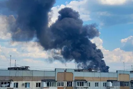 Пожежа у Брянську. Фото росЗМІ