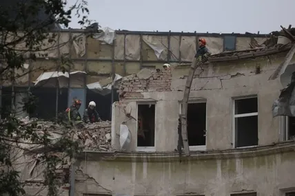 Наслідки ракетного області. Фото: Львівська міська рада
