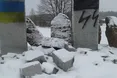 Пам’ятник загиблим полякам на Львівщині був пошкоджений вибухом
