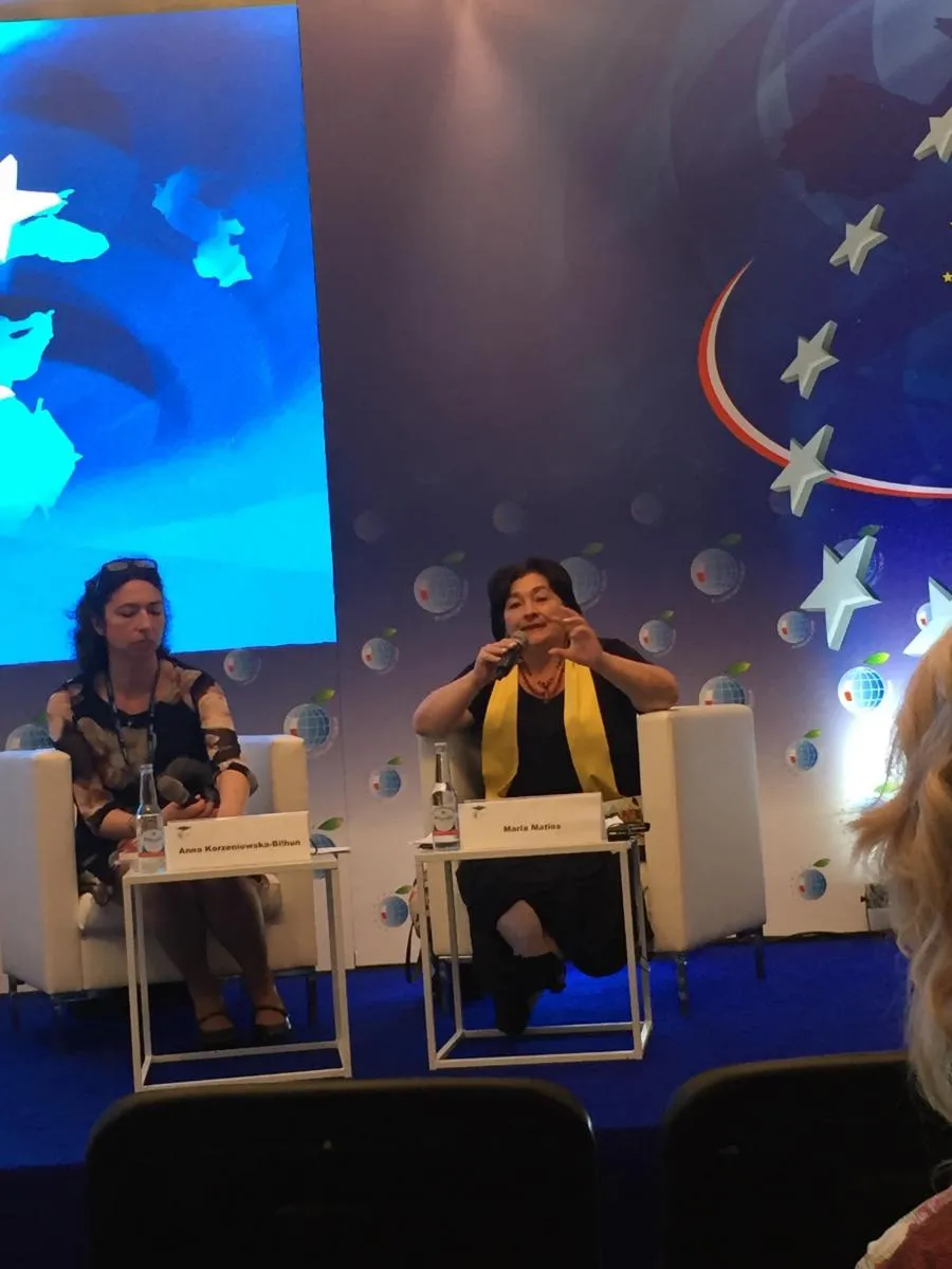 Однією з найцікавіших зустрічей була розмова з українською письменницею Марією Матіос