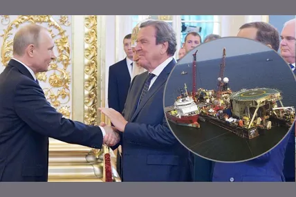 Працюючи на російський "Газпром", ексканцлер Німеччини Шрьодер активно просував добудову "Північного потоку-2". Фото EPA.