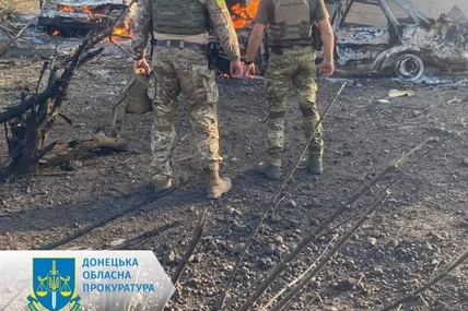 Наслідки обстрілу. Фото: Донецька обласна прокуратура