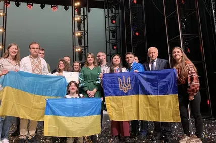 Представники делегації зі Львова після оголошення результатів конкурсу Міжнародна столиця Європи -2025. Фото Андрія Москаленка
