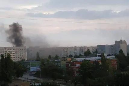 Обстріли в Енергодарі. Фото з тг Дмитра Орлова