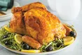 Курка, фарширована грибами