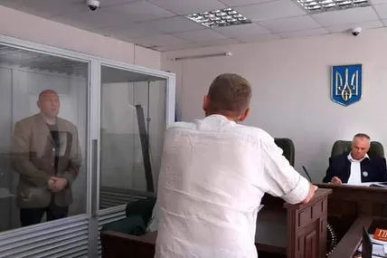 Черговий свідок дає покази проти  Ростислава Пацеляка.   Фото Олександра Тимошенка.