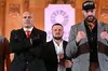На пресконференції перед реваншем з Ф’юрі боксер Усик з’явився в образі «Хітмена»