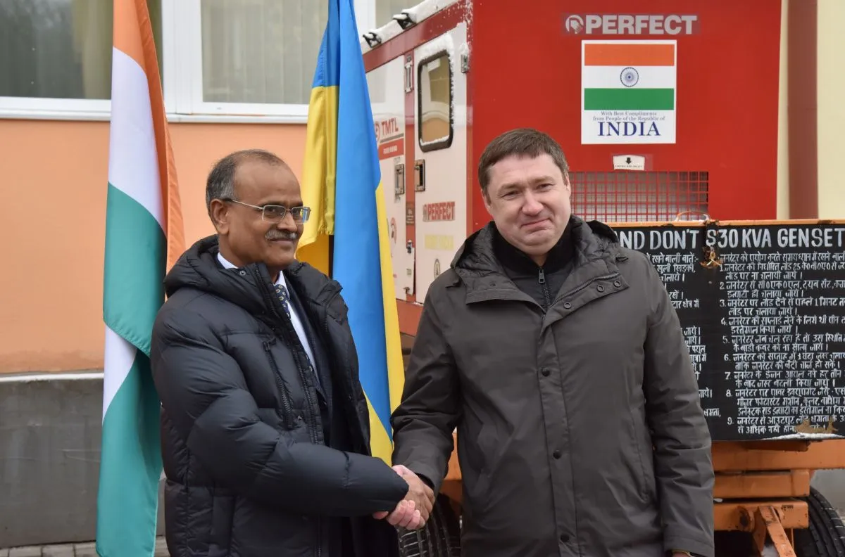 Надзвичайний і Повноважний Посол Республіки Індія в Україні Харша Кумар Джейна та очільник Львівської ОВА Максим Козицький. Фото пресслужби Львівської обласної ради