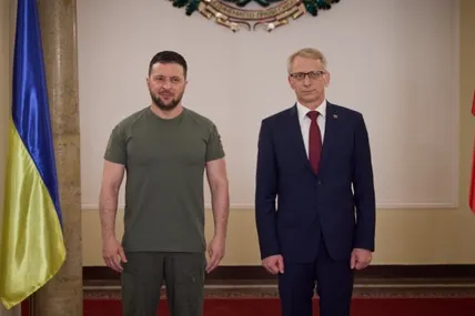 Ніколай Денков і Володимир Зеленський. Фото ОПУ