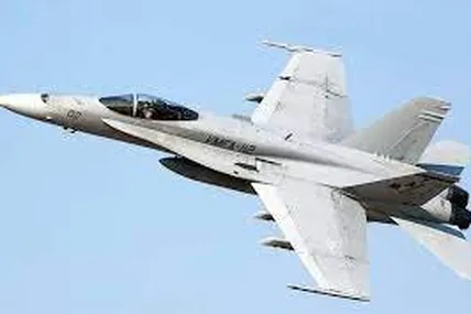 На фото винищувач F/A-18 Hornet. Фото з відкритих джерел