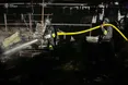 Унаслідок падіння уламків дронів у Київській області спалахнули складські приміщення