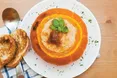 Гарбуз, фарширований м’ясом і картоплею