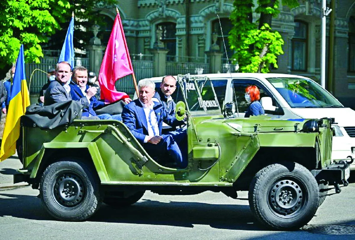 Проросійська акція “дєди ваєвалі” у виконанні “ОПЗЖ”...