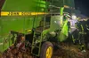 У Самбірському районі під час збору врожаю спалахнув комбайн
