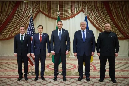 Делегації України і США після завершення мирних переговорів у Саудівській Аравії. Фото president.gov.ua