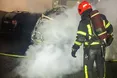 У Львові рятувальники загасили пожежу в автомобілі RENAULT MEGANE