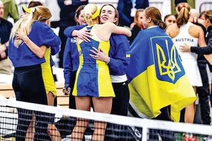 Із перемогою наших дівчат привітала найкраща українська тенісистка Еліна Світоліна, чий фонд займався організацією поєдинку в Далласі. Фото Instagram