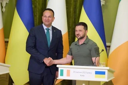 Прем’єр-міністр Ірландії Лео Варадкар та Зеленський. Фото з мережі