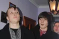 Професійні колядники з мішком з-під картоплі