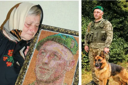 Майстер Юрій Семенюк за фотографією відтворив образ героя Миколи Ткачука. Фото ДПСУ