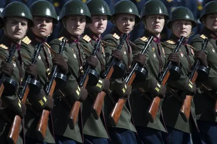 Російський військовий вишкіл. Фото: Associated Press