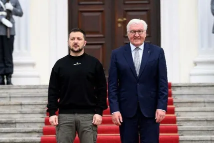 Президент Володимир Зеленський в Німеччині. Фото: Рубрика