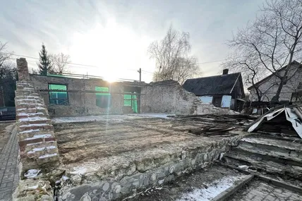 На місці музею вже рік стоїть руїна... Фото з ФБ Фонду Порошенка