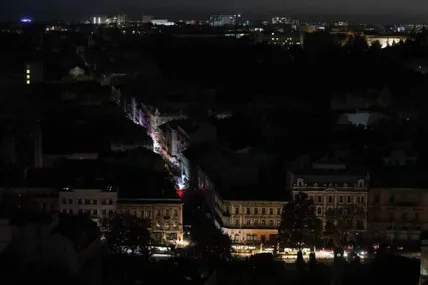Львів без світла. Фото з сайту Варта1