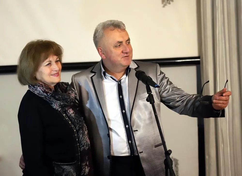 Фото Галини Ткачук з презентації книжки «Незрівнянний світ краси Назарія Яремчука» 