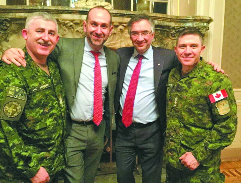 Після урочистостей з нагоди зміни командування Об’єднаної оперативної групи Україна-Канада. Яворівський полігон. 16 березня 2018 р.