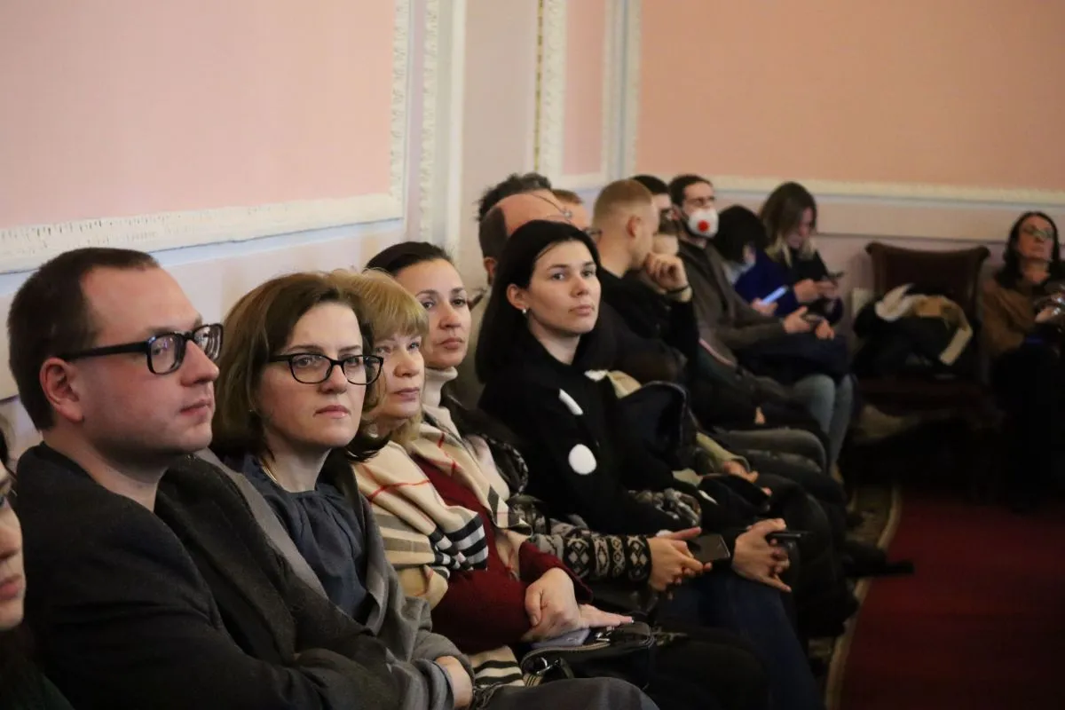 Під час презентації книги Андрія Козицького у Франковому університеті