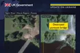 Британська розвідка показала знищені ЗСУ мости у Курській області