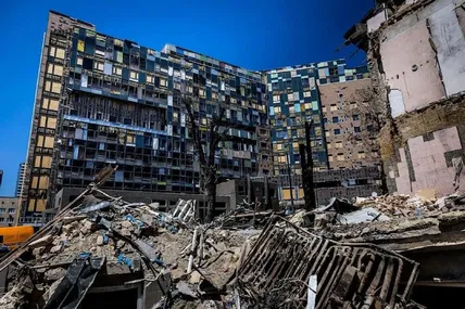 Фото руйнування «Охматдиту» із соцмереж лікарні
