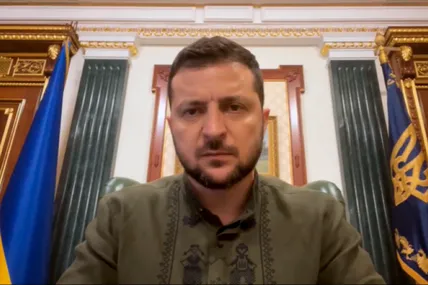 Скрін із відеозвернення Володимира Зеленського