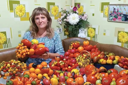 Ось такий чудовий урожай зібрала Альона Когут. Фото з архіву Альони Когут.