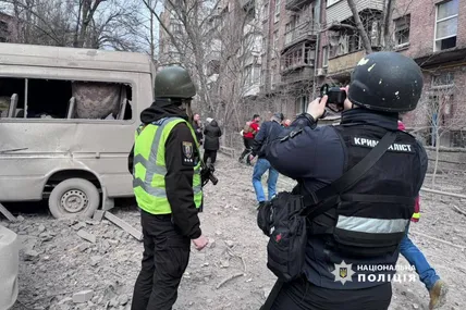 Фото Нацполіції із місця влучання