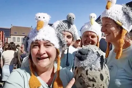 Фрагмент європейського шоу, на якому імітували звуки чайок.