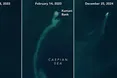 У Каспійському морі спершу з’явився, а потім зник острів