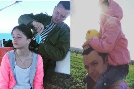 Андрій Гудима зі своєю донечкою Юлею...