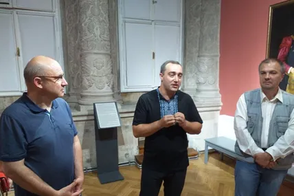 Святослав Шеремета, Тарас Зозуля і Руслан Коропецький представляють новий проєкт (зліва направо)